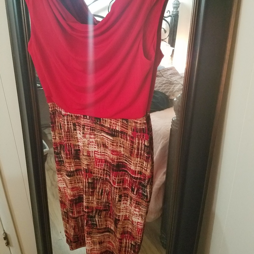 Glamour red bodice dress